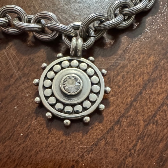 EUC Brighton Silver Bracelet with Medallion Charm - Picture 4 of 6